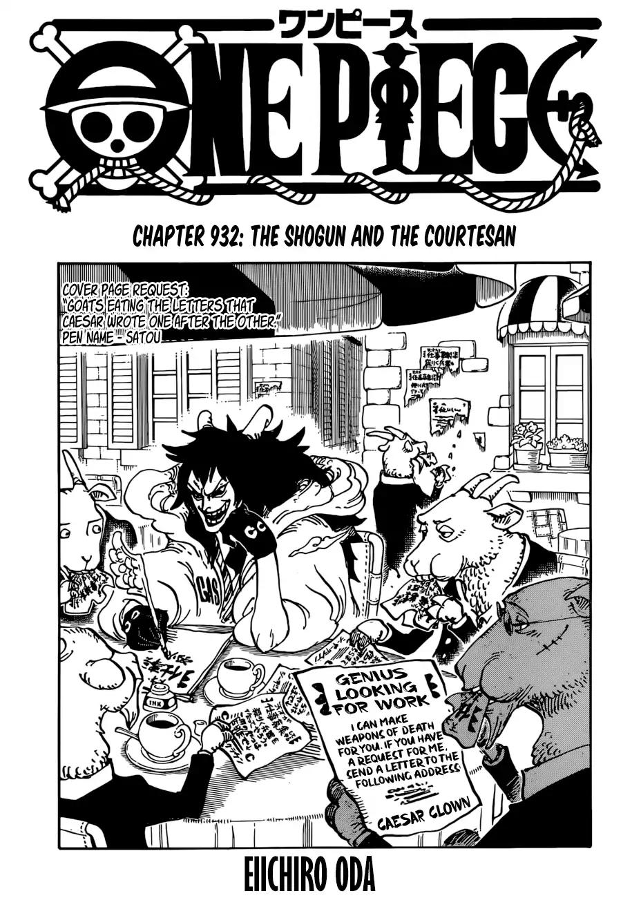 One Piece Chapter 932 1